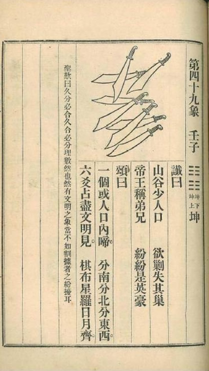 第50张：推背图第四十九象 壬子 坤下坤上 坤，民国时期流行的“金圣叹批注本”《推背图》